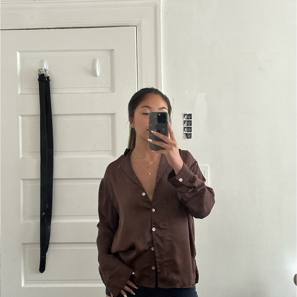 Silk Button Up